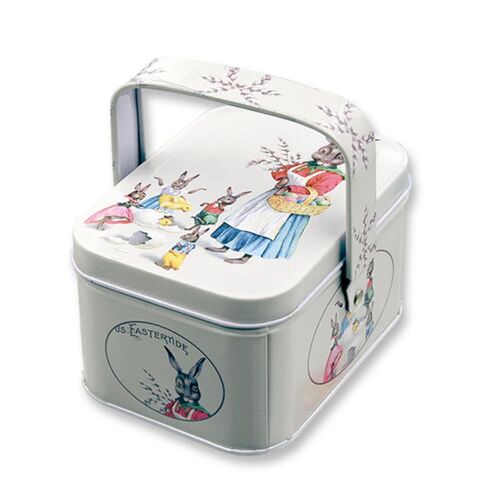 Petite Valise de Rangement Vintage en Métal, Boîte à Biscuits, Bonbons, pour Mariage, ixd'Anniversaire, Coffrets Cadeaux Décoratifs, 18/s, 1 Pièce