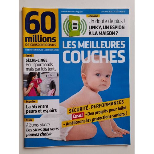 60 Millions De Consommateurs N° 562 ,  Les Meilleurs Couches 