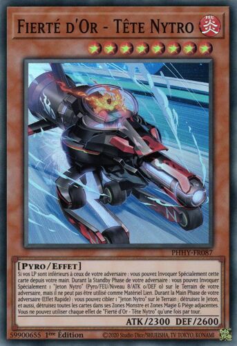 Yu-Gi-Oh! Phhy-Fr087 Fierté D'or - Tête Nytro - Super Rare