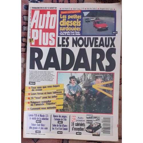 Auto Plus 152 Les Nouveaux Radars 1991