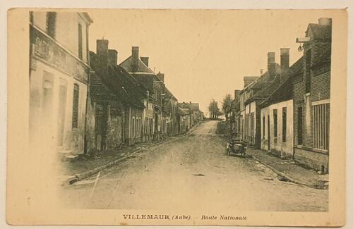 Carte Postale Ancienne Ref 69, Aube 10, Villemaur, Route Nationale