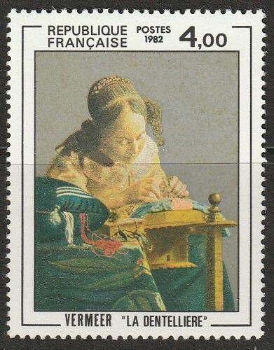 Série Artistique, Vermeer. La Dentellière. Timbre Neuf** 1982 N° 2231