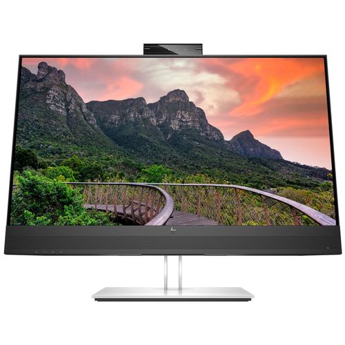 HP E27m G4 Conferencing Monitor - E-Series - écran LED - 27" - 2560 x 1440 QHD @ 75 Hz - IPS - 300 cd/m² - 1000:1 - 5 ms - HDMI, DisplayPort, USB-C - haut-parleurs - argent (support), tête noire