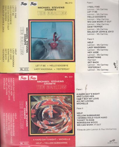 Michael Stevens Chante Les Beatles Lot De 2 K7 Cassettes Audio