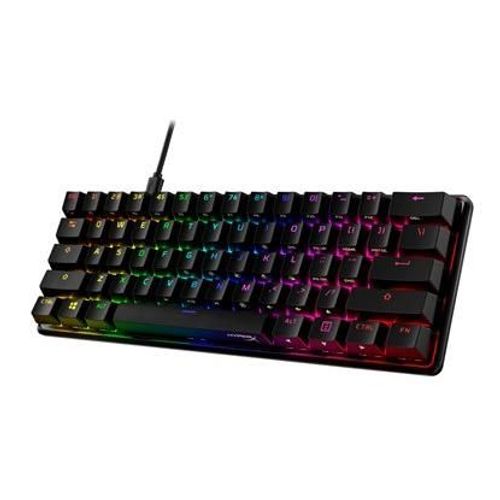 HyperX Alloy Origins 60 - Clavier - 60% - rétroéclairé - USB-C - Français - commutateur : HyperX Red - rose