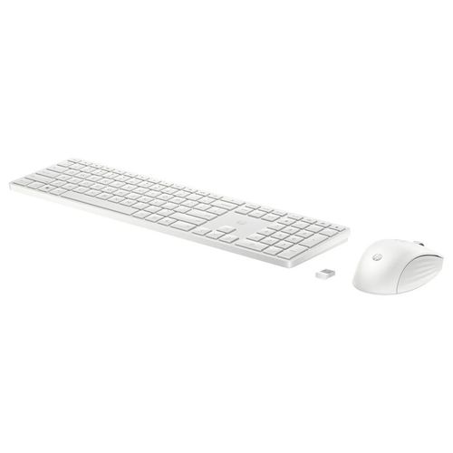 HP 650 - Ensemble clavier et souris - sans fil - 2.4 GHz - Français - blanc