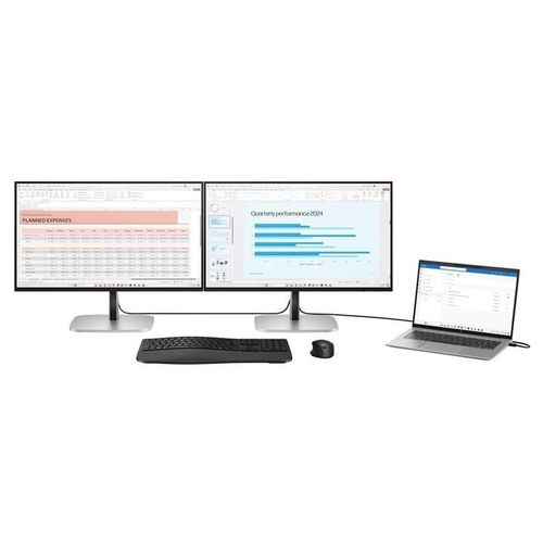 HP 524pu - Series 5 Pro - écran LED - 24" (23.8" visualisable) - 1920 x 1080 Full HD (1080p) @ 100 Hz - IPS - 350 cd/m² - 1500:1 - 5 ms - HDMI, DisplayPort, USB-C - noir de jais, argent naturel...