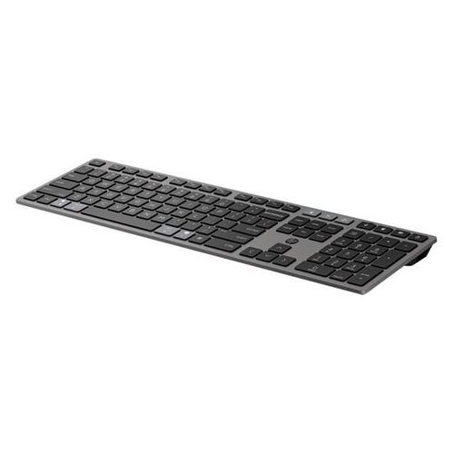 HP 725 - Ensemble clavier et souris - multi-appareils, rechargeable, alimenté par SuperCapacitor - full size - sans fil - 2.4 GHz, Bluetooth - Français - noir tombée de nuit - Smart Buy