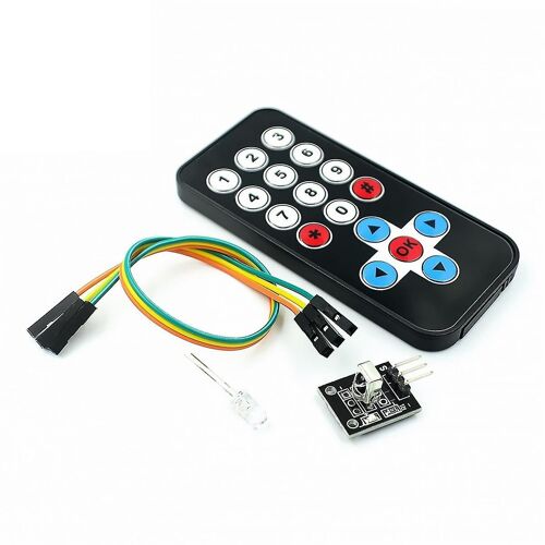Module de commande à distance Hx1838 Kit de télécommande sans fil infrarouge Robot de contrôle à distance Multi-foncti