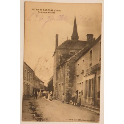 Carte Postale Ancienne Ref 69, Orne 61, Le Pin La Garenne, Route De Mauves