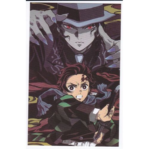 Carte Plastifiée - Kimetsu No Yaiba : Demon Slayer - Kibutsuji Muzan Vs. Tanjirou (Manga, Animé)