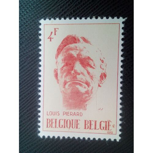 Timbre Belgique Y T 1683 Louis Piérard (1886-1952) Par Idel Ianchelevici 1973 ( 060307 )