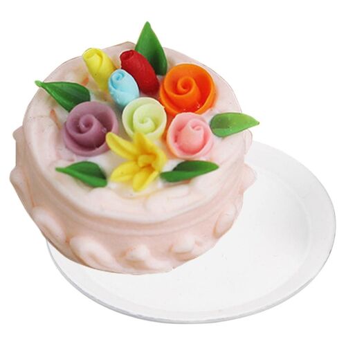 Tiny Food Mini Fake Cake Artificial Cupcake Model Vintage Decor Cake Adornments Pretend Resin Small