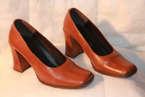 Trotteurs Ikks Collection En Cuir Marron/Camel Également Sur Talons .Pointure Indiquèe:37.