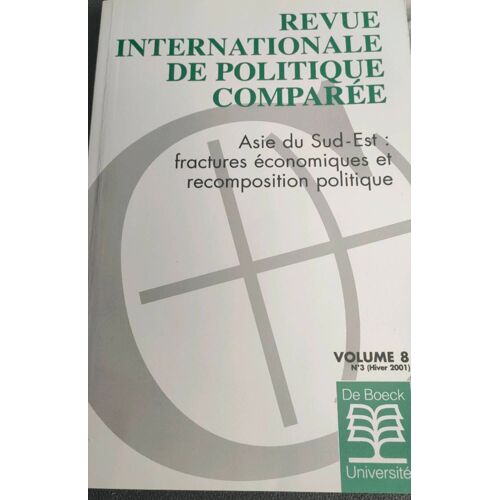 Revue Internationale De Politique Comparée, Asie Du Sud Est