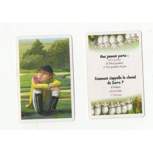 Cartes Questions Pour Jeu Poney Club