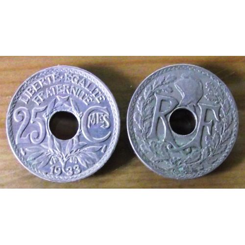 Pièce De 25 Centimes Type Lindauer Année 1933