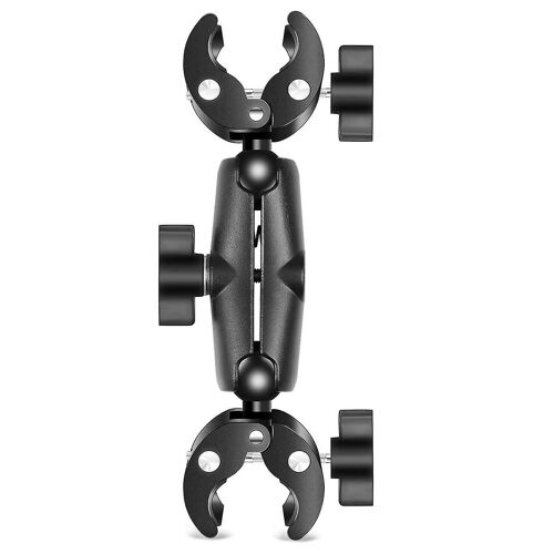 Motorcycle Dualheads Crab Clamp Action Camera Handlebar Fixed Mount For Sports Action Cameras