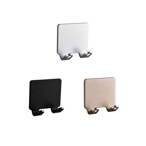 15pcs Cuisine sans coup de poing et salle de bain Crochet de porte Crochet de salle de bain mural Crochet de salle de bain de stockage Crochet de manteau