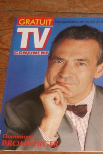 Tv Continent Dominique Bromberger Couv + 1 Page / Caroline Avon 1/2p/ Tom Cruise 1/2p/ Articles Photos Billy Joel , Curt Smith ( Tears For Fears ), Richard Chamberlain , Nagui , Jean Yves Lafesse ,  0
