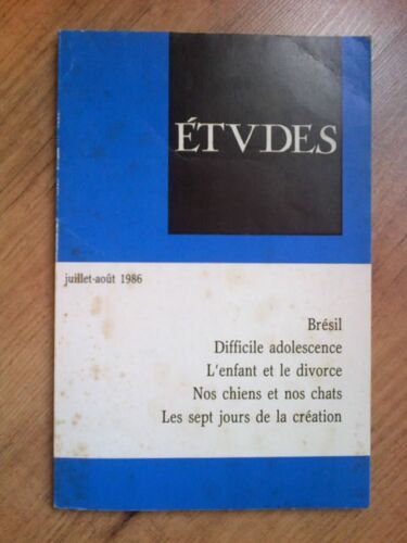 Études -Tome 365 N°-2 (3651-2) Juillet Aout 1986 -  N° 3651 : Brésil Chronique D'une Démocratie Retrouvée- Enfant Et Le Divorce- Juan Rulfo.Pedro Paramo...