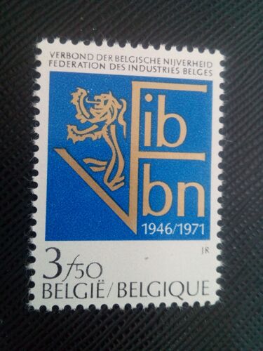 Timbre Belgique Y T 1609 25ème Anniversaire De L'association De L'industrie Belge 1971 ( 060307 )