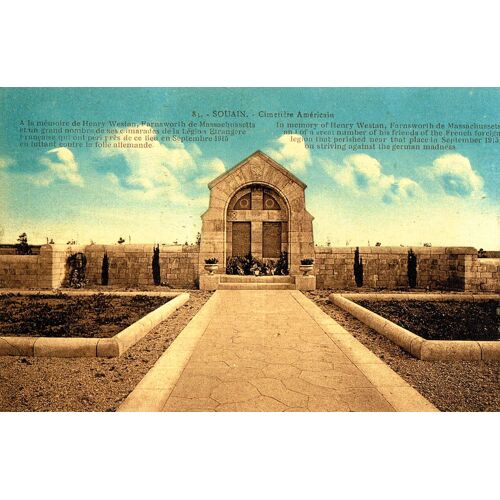 Carte Postale Ancienne, Marne ( 51 ), Souain, Cimetière Américain