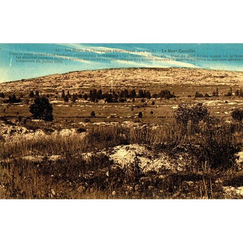 Carte Postale Ancienne, Marne ( 51 ), Le Mont Cornillet