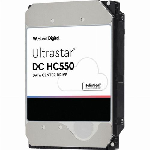 WD Ultrastar DC HC550 WUH721818ALE6L4 - Disque dur - 18 To - interne - 3.5" - SATA 6Gb/s - 7200 tours/min - mémoire tampon : 512 Mo