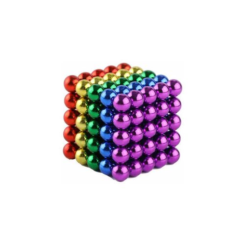 Boule Magnetique Ensemble Magique Aimant Cube Jouet De Construction Pour Soulagement Du Stress Melange 6 Couleurs Billes Magnetiques 5mm Aimants Puissants Pour Tableau Et Refrigerateur 216 Pieces Arc En Ciel