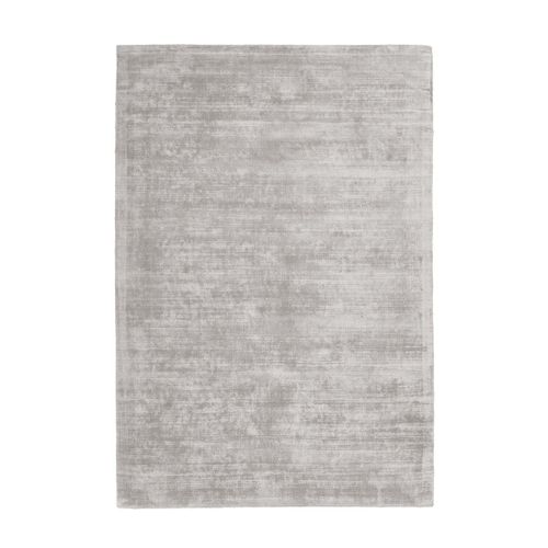 Tapis Moderne En Soie De Bambou Uptown 200x290 Cm Argent - Novatrend