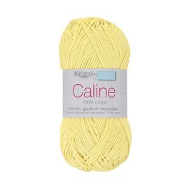 Pelote De Coton Caline - Trimits : Coton Mercerisé 100% Pour Des Créations Douces Et Brillantes - Ppsc 100 Jaune