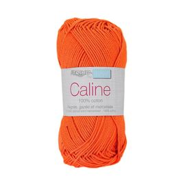 Pelote De Coton Caline - Trimits : Coton Mercerisé 100% Pour Des Créations Douces Et Brillantes - Ppsc 121 Orange