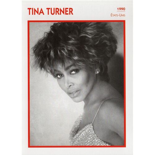 Fiche Portrait De Star Tina Turner