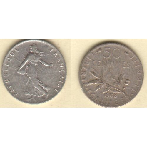 F 190/15 (50 Cts Semeuse De 1908)