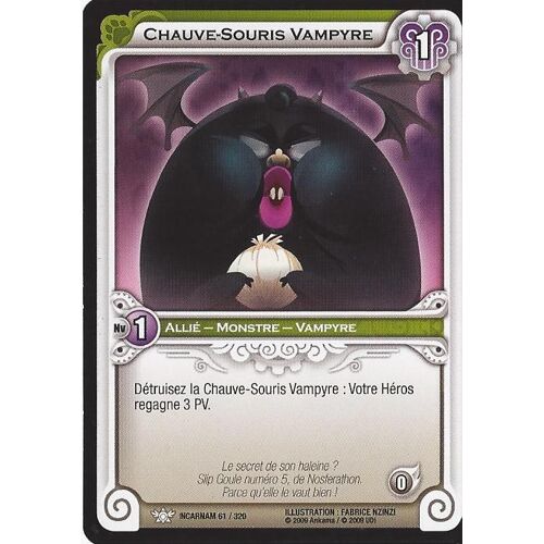 Carte Wakfu Incarnam N°61 Chauve-Souris Vampyre