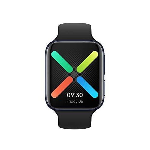 OPPO Watch 46mm Bluetooth Noir, Écran Incurvé AMOLED, 100% de batterie en 75 min, Jusquà 3 semaines dautonomie