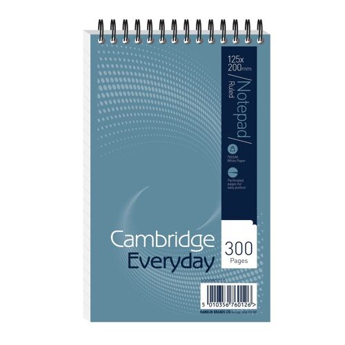 Summit Réf K76012 Cahier Reliure Intégrale 60 G/M² 300 Pages 125 Mm X 200 Mm Lot De 5 (Import Royaume Uni)