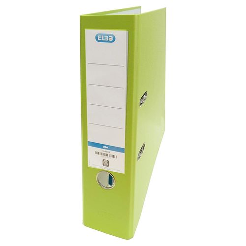 Elba ? Classeur Rado Top Levier Recouvert En Polypropylène/Papier, Fº, L80 Mm, Couleur Vert