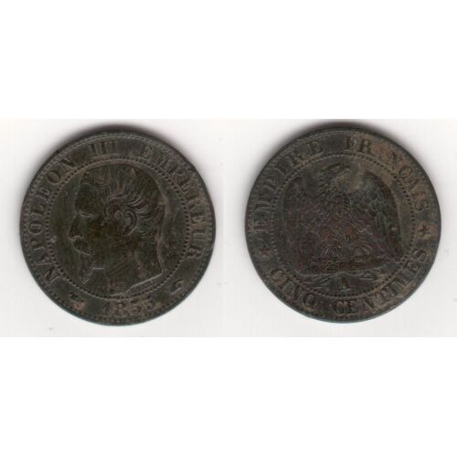 F 116    (5 Cts Napoléon Iii, Tête Nue De 1855)