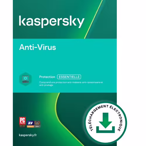 Kaspersky Anti-Virus 2022 1pc 1 An - Version Téléchargement