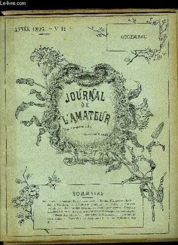 Journal De L'amateur N° 12 - Menuiserie D¿Amateur : Bois De Paravent. ¿ Dessin D¿Amateur : Réduction À L¿Horizon. ¿ Mécanique Pratique : 7¿ Leçon. ¿ Variétés Techniques : Brasure Des Métaux. ...