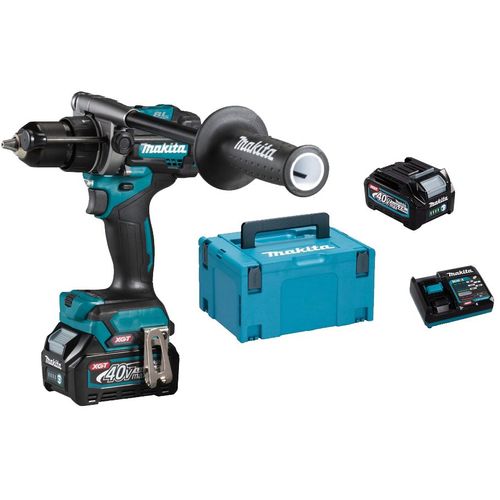 Perceuse visseuse à percussion 40 V max Li-Ion 2,5 Ah XGT Ø 13 mm MAKITA - HP001GD201