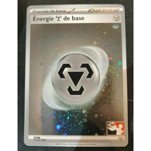 Pokémon Energie De Base 008 Metal Reverse Logo Trainer