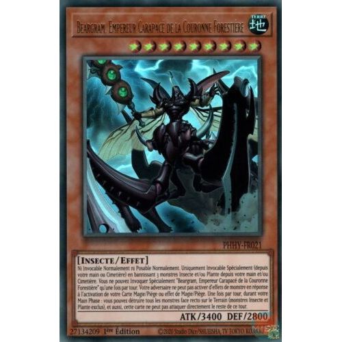 Yu Gi Oh Phhy Fr021 Beargram Empereur Carapacé De La Couronne Fore Ultra Rare