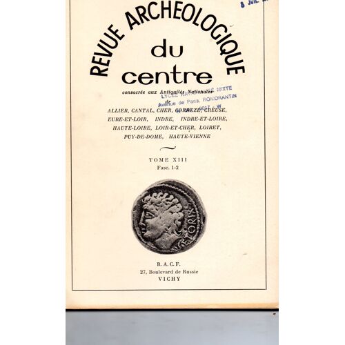 Revue Archéologique Du Centre 49 50