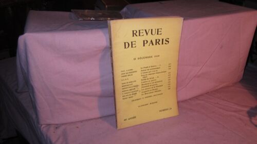 Revue De Paris Décembre 1939.  N° 24