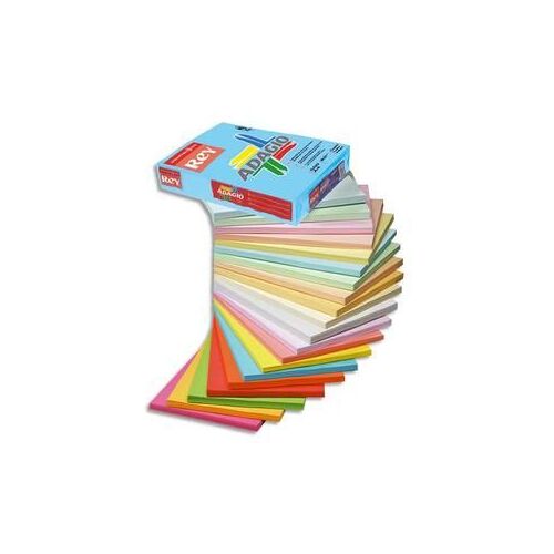 Rey Adagio - Lisse - 104 micromètres - rose - A3 (297 x 420 mm) - 80 g/m² - 500 feuille(s) ramette - papier pour reprographie (pack de 3)