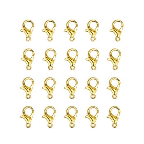 Fermoirs Mousquetons (20 Pièces) Or