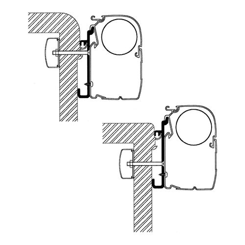 Adaptateurs Rapido Pour Stores Omnistor 4900/5200/8000 Thule